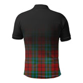 McCook Tartan Crest Polo Shirt - Thistle Black Style
